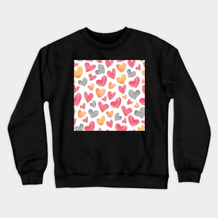 Heart Seamless Pattern Crewneck Sweatshirt